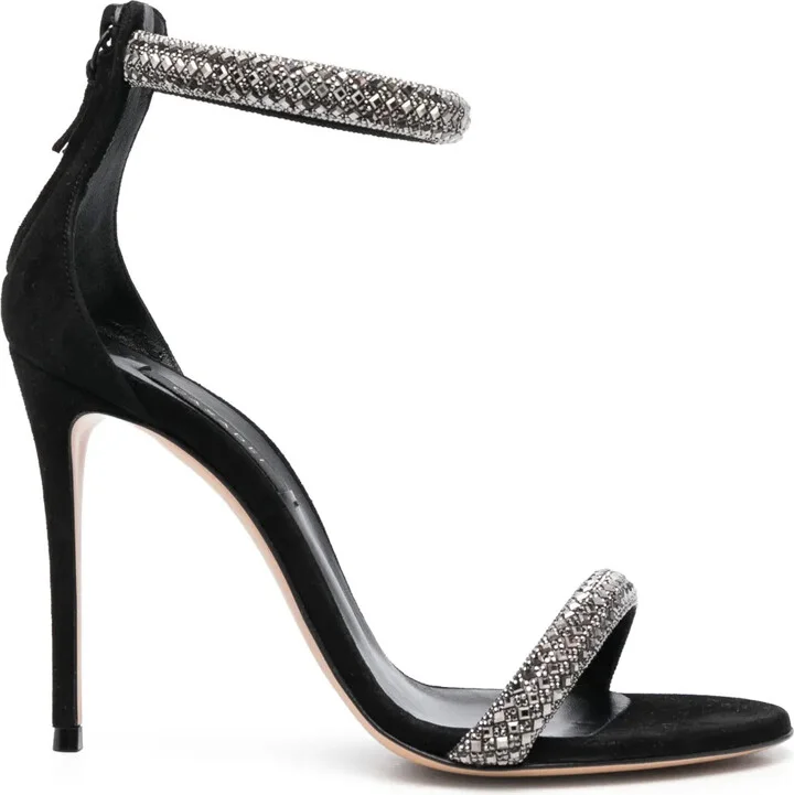 Scarlet Stratosphere 100mm crystal-embellished sandals