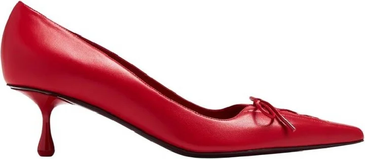 Scarlett 50 Leather Heel Pumps