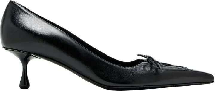 Scarlett 50 Leather Heel Pumps