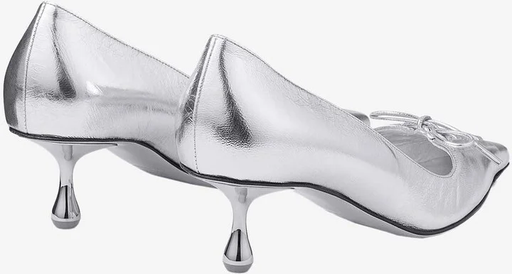Scarlett 50 Metallic Leather Pumps - Image 2
