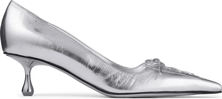 Scarlett 50 silver-tone pumps - Image 2