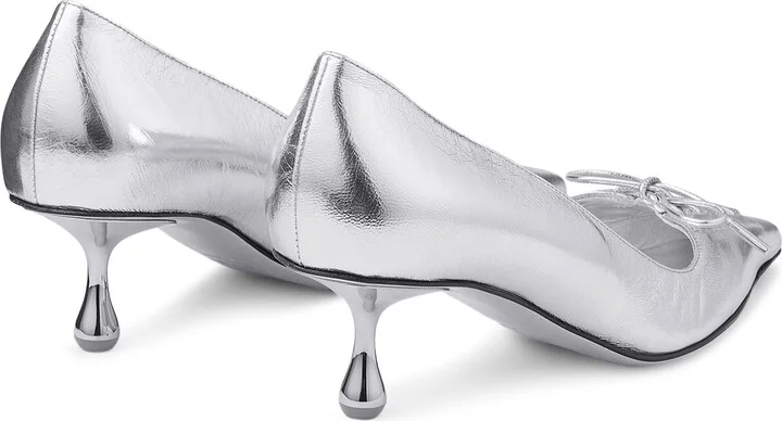 Scarlett 50 silver-tone pumps - Image 4