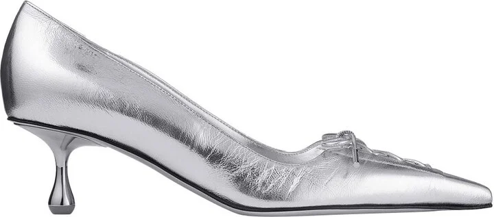 Scarlett 50 silver-tone pumps - Image 7