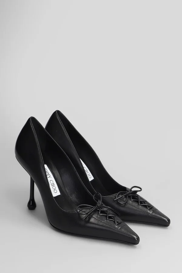 Scarlett 85 Pumps In Black Leather - Image 2
