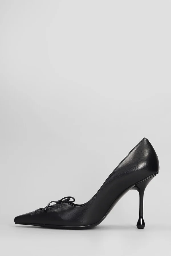 Scarlett 85 Pumps In Black Leather - Image 3
