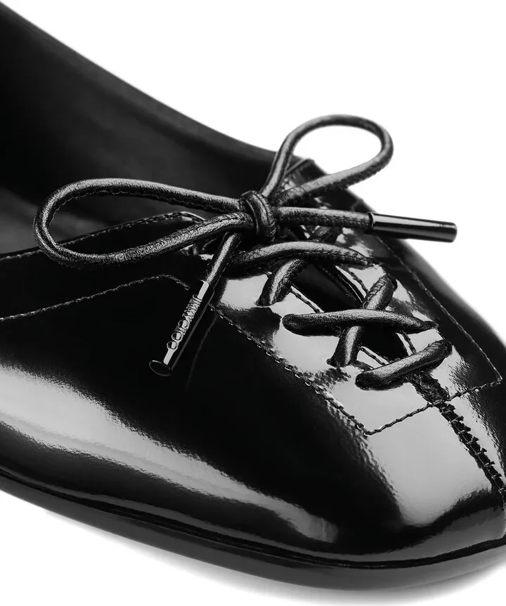 Scarlett lace-up bow ballerina flats - Image 5