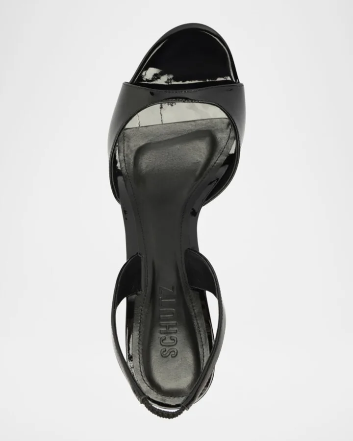 Scarlett Leather Mid-Heel Slingback Sandals - Image 2