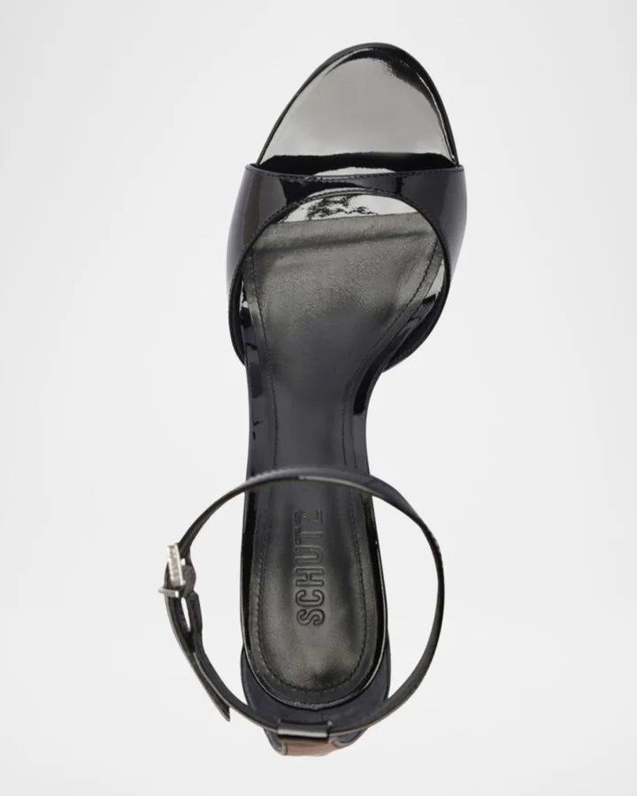 Scarlett Patent Leather Stiletto Sandals - Image 2