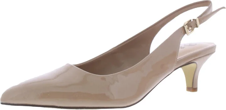 Scarlett Womens Patent Leather Ankle Strap Heels