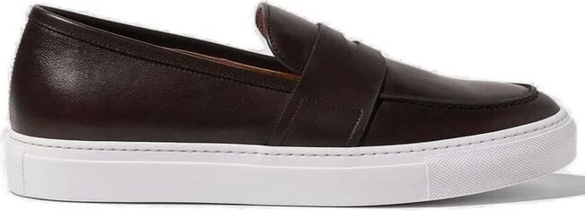 Scarosso Alberto Round-Toe Penny Sneakers