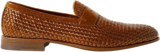 Scarosso Andrea Almond Toe Woven Loafers