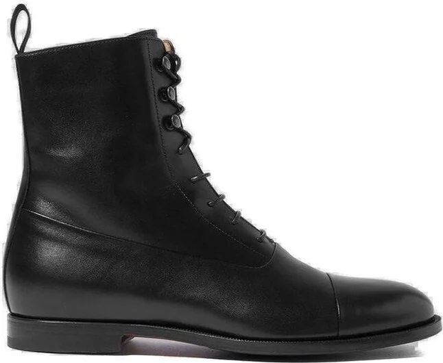 Scarosso Archie Round-Toe Lace-Up Boots