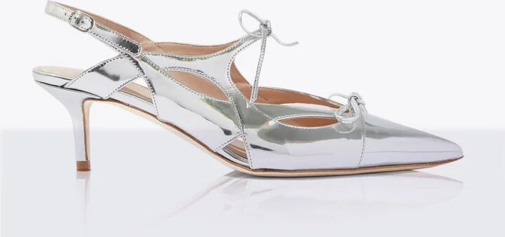 Scarosso Cinderella Slingback Pumps - Woman Heels Silver Eu - 35