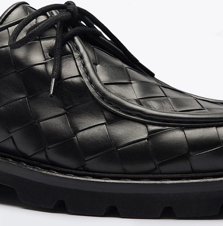 Scarosso Damiano Woven Lace-up Shoes - Man Lace Ups Black Eu - 45 - Image 2