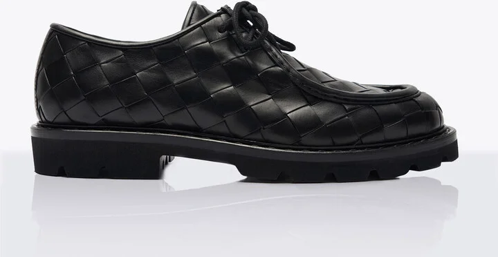 Scarosso Damiano Woven Lace-up Shoes - Man Lace Ups Black Eu - 45