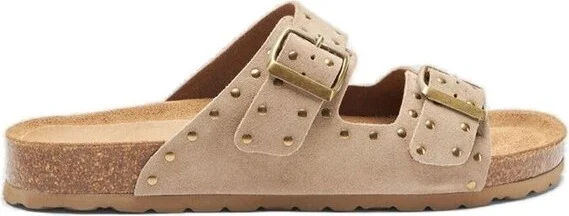 Scarosso Delilah Stud-Embellished Slip-On Sandals