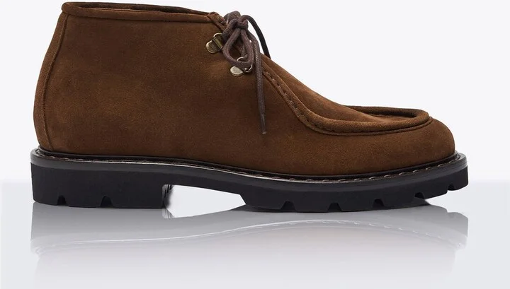 Scarosso Doriano Suede Lace-up Shoes - Man Lace Ups Brown Eu - 41