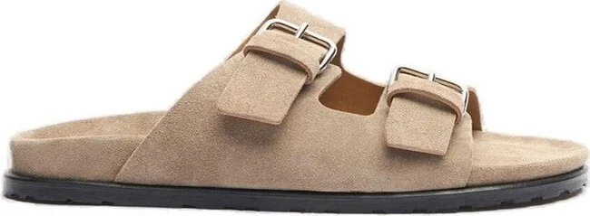 Scarosso Enea Buckled Slip-On Sandals