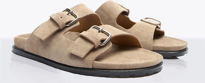 Scarosso Enea Suede Sandals - Man Sandals Beige Eu - 43.5 - Image 3