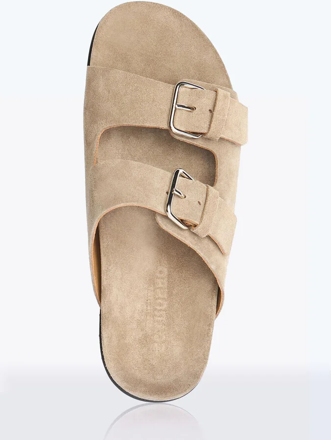 Scarosso Enea Suede Sandals - Man Sandals Beige Eu - 43.5 - Image 4
