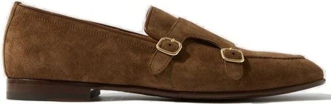 Scarosso Ernesto Buckle-Detailed Almond Toe Loafers