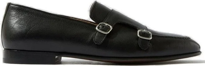 Scarosso Ernesto Buckle-Detailed Almond Toe Loafers