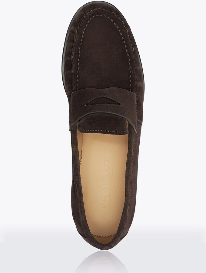Scarosso Fred Suede Loafers - Man Loafers Brown Eu - 39 - Image 4