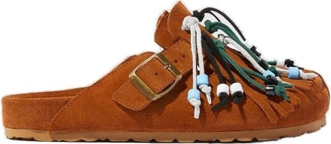 Scarosso Geo Fringe-Detailed Sandals