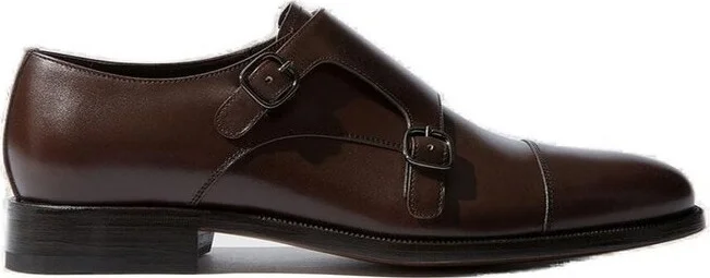 Scarosso Gervasio Almond Toe Monk Shoes
