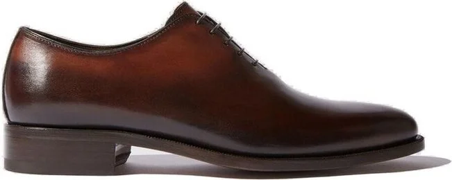 Scarosso Gianluca Almond-Toe Lace-Up Oxford Shoes