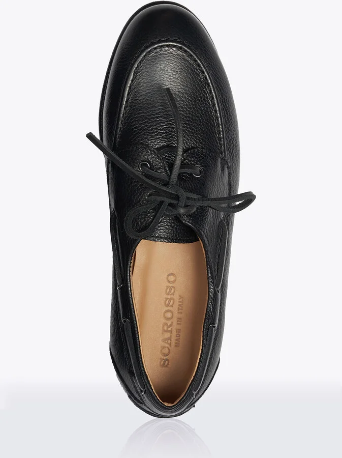 Scarosso Ginevra Grain Loafers - Woman Loafers Black Eu - 36 - Image 4
