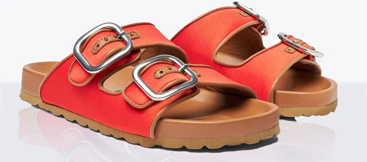 Scarosso Isa Satin Sandals - Woman Sandals Orange Eu - 36 - Image 3