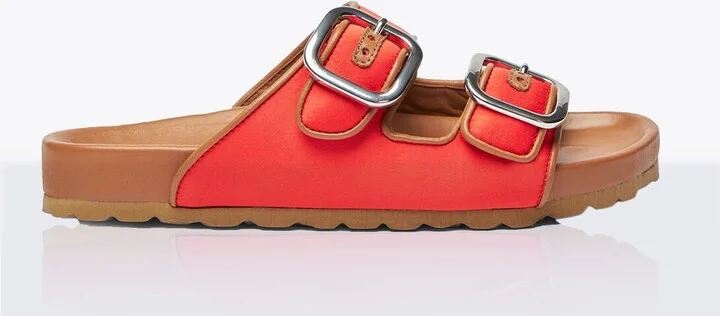 Scarosso Isa Satin Sandals - Woman Sandals Orange Eu - 36