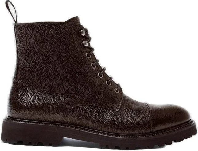 Scarosso Jackie Ankle-Length Lace-Up Boots