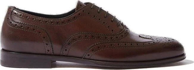 Scarosso Judy Round-Toe Lace-Up Brogues