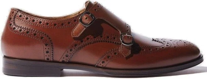 Scarosso Kate Almond Toe Monk Shoes