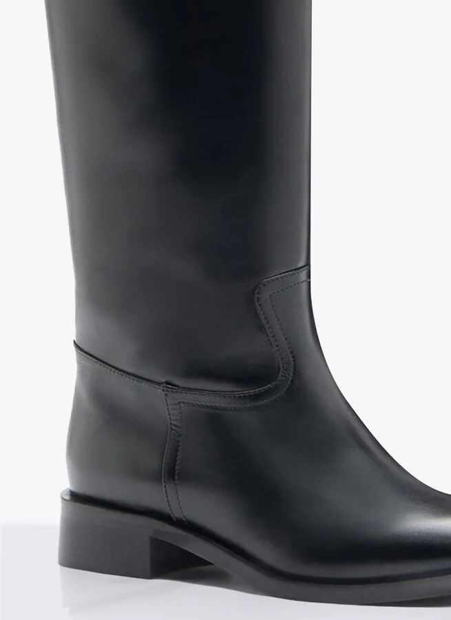 Scarosso Lauren High Leather Boots - Woman Boots Black Eu - 35 - Image 2