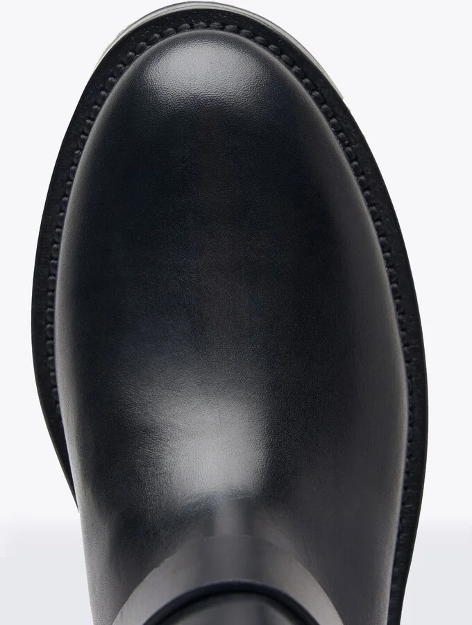 Scarosso Lauren High Leather Boots - Woman Boots Black Eu - 35 - Image 4