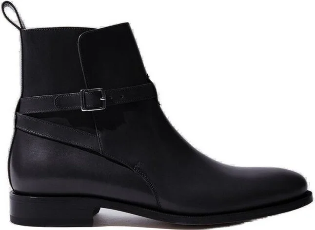 Scarosso Libero Buckled Ankle Boots