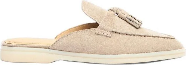 Scarosso Lucrezia Suede Tassel Mules