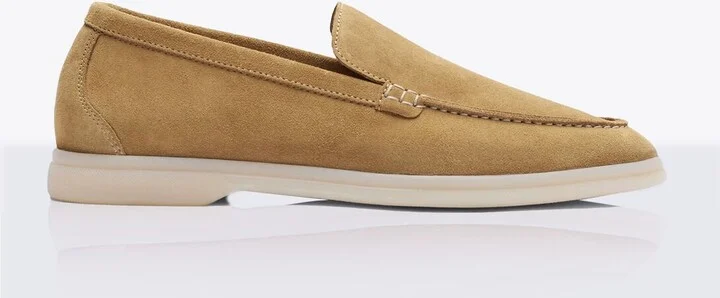 Scarosso Ludovica Suede Loafers - Woman Loafers Beige Eu - 37