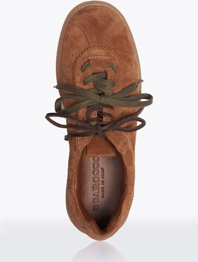 Scarosso Mariate Suede Sneakers - Woman Sneakers Brown Eu - 37.5 - Image 4