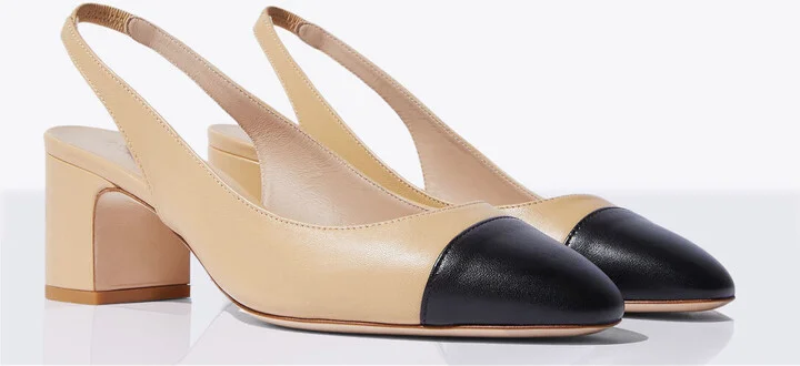 Scarosso Miranda Slingback Pumps - Woman Heels Beige Eu - 37.5 - Image 3