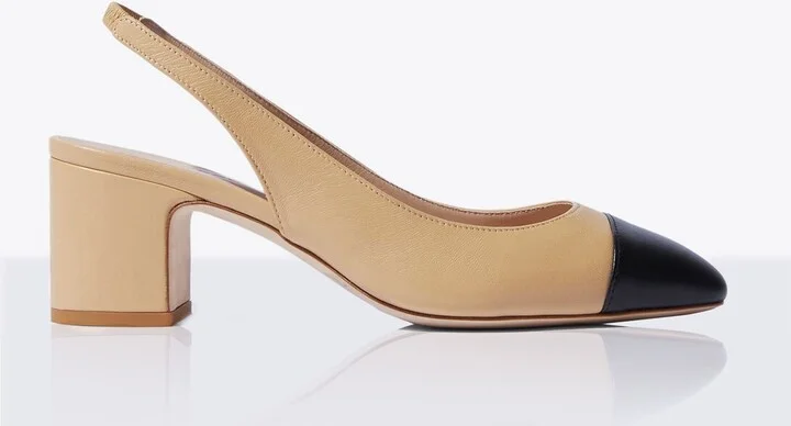 Scarosso Miranda Slingback Pumps - Woman Heels Beige Eu - 37.5