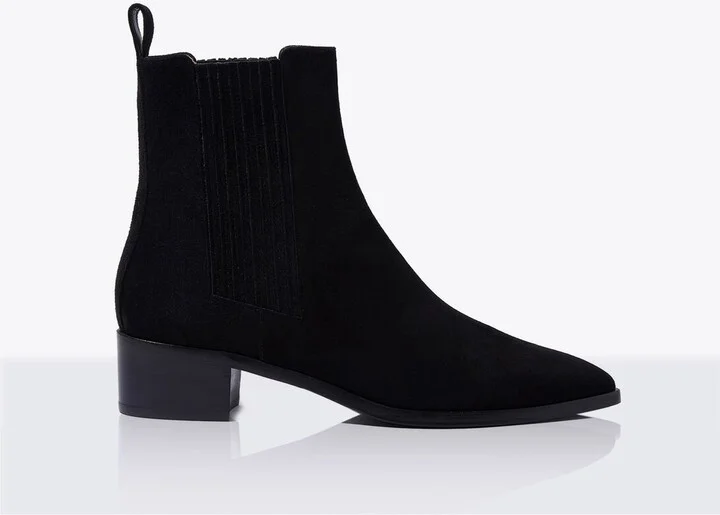 Scarosso Olivia Suede Boots - Woman Boots Black Eu - 37.5