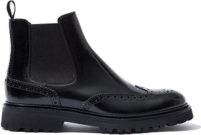 Scarosso Poppy Slip-On Brogue Boots