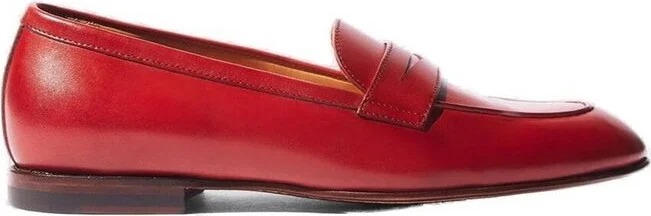 Scarosso Valeria Almond Toe Slip-On Loafers