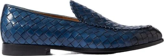 Scarosso Vittorio Interwoven-Designed Loafers