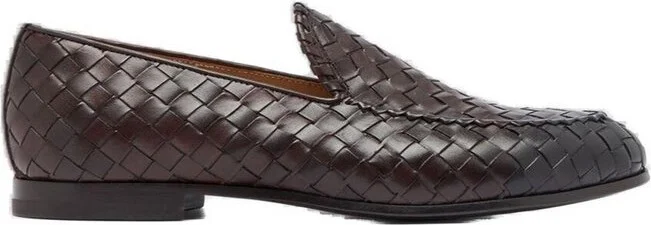 Scarosso Vittorio Interwoven-Designed Loafers