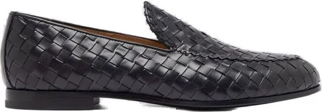 Scarosso Vittorio Interwoven-Designed Loafers